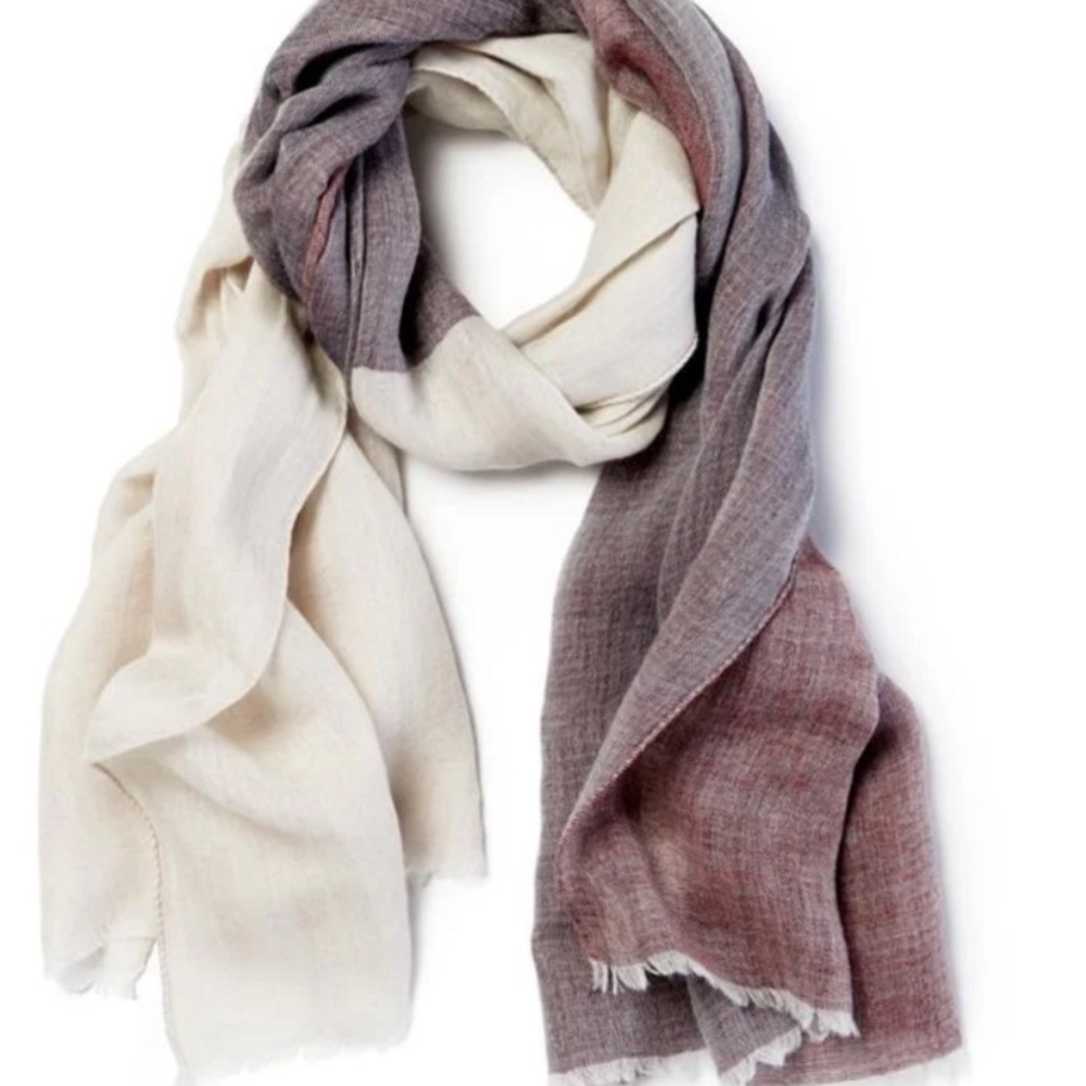 NEW IN BAG Sferra Sitta Scarf Shawl Silk Wool Cotton Blend Thin Weave Oversized